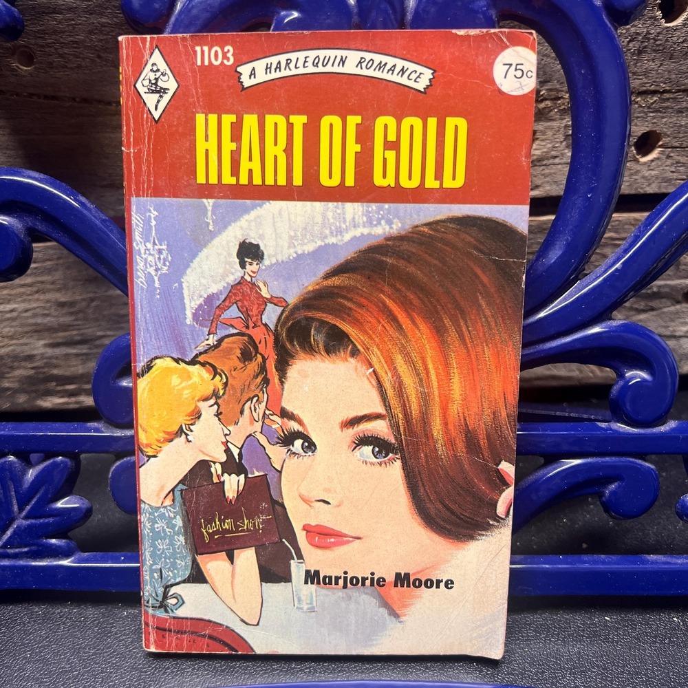 Heart Of‎ Gold, by Marjorie Moore, Vintage Harlequin Romance #1103 1975